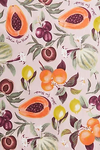 Round Water-Repellent Tablecloth