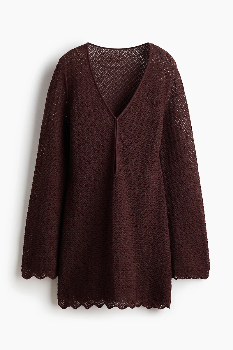 Pointelle-Knit Beach Dress