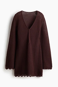 Pointelle-Knit Beach Dress