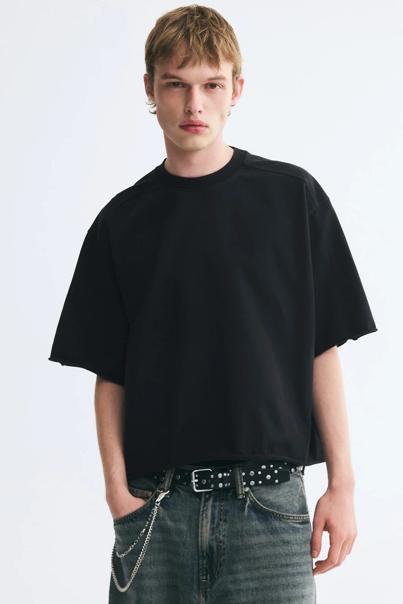 Oversized Printed Cotton T-Shirt