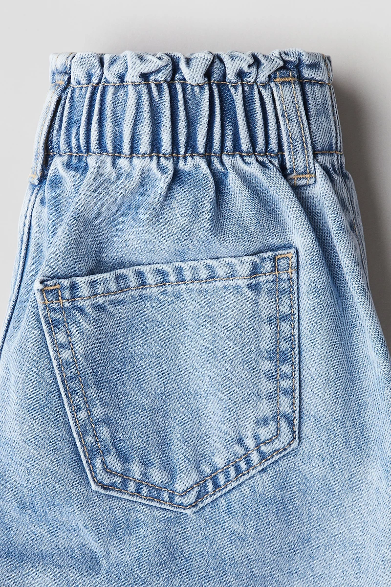 Wide-Leg Jeans with Motif