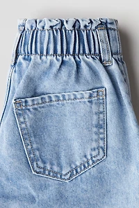 Wide-Leg Jeans with Motif