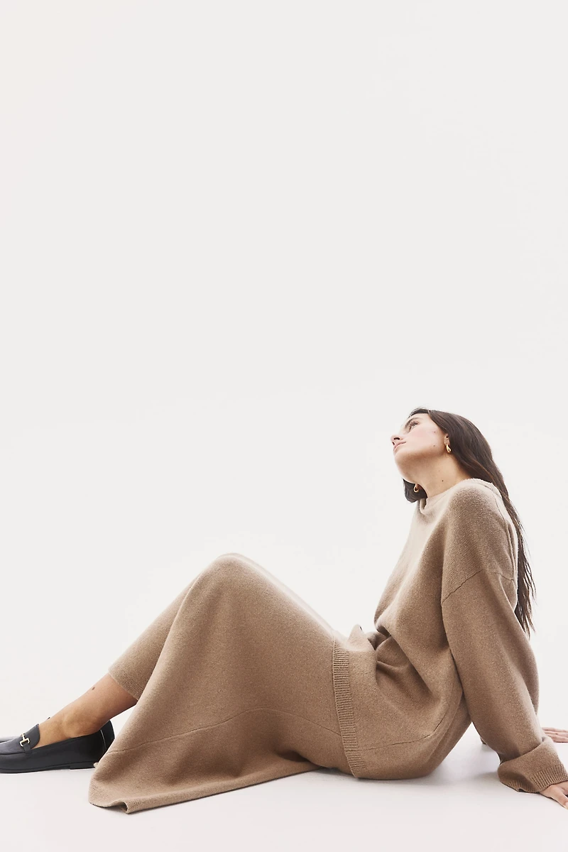 Jupe évasée en tricot