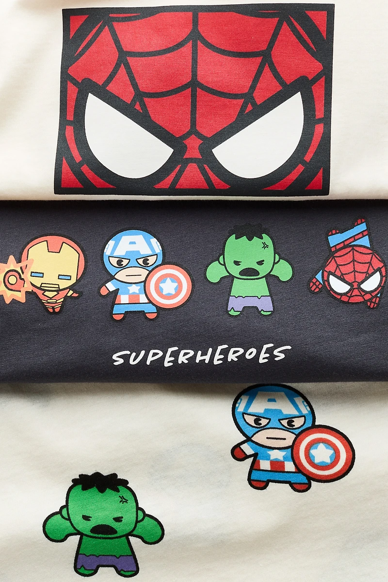 3-pack Printed T-shirts