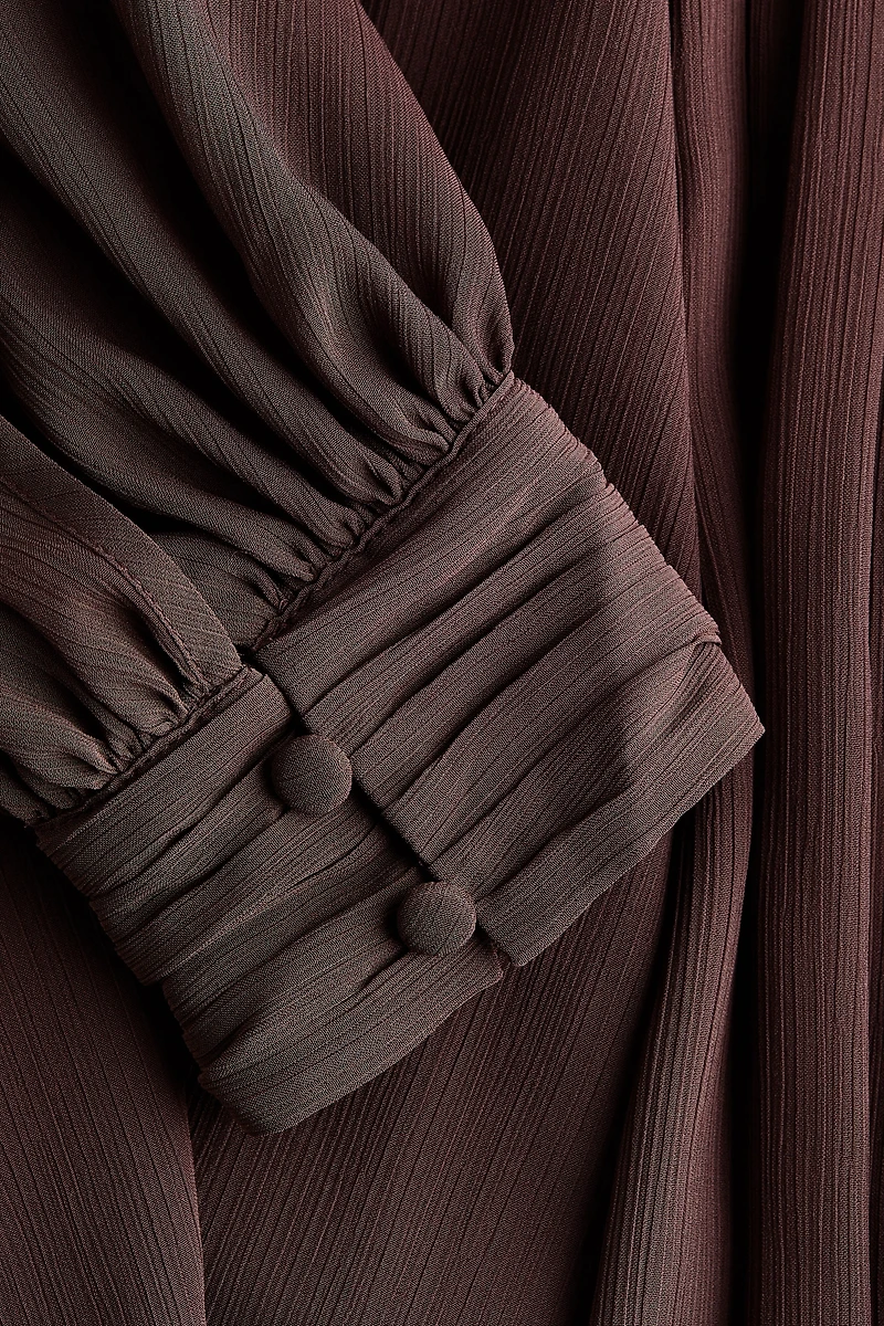 MAMA Long-Sleeved Chiffon Dress