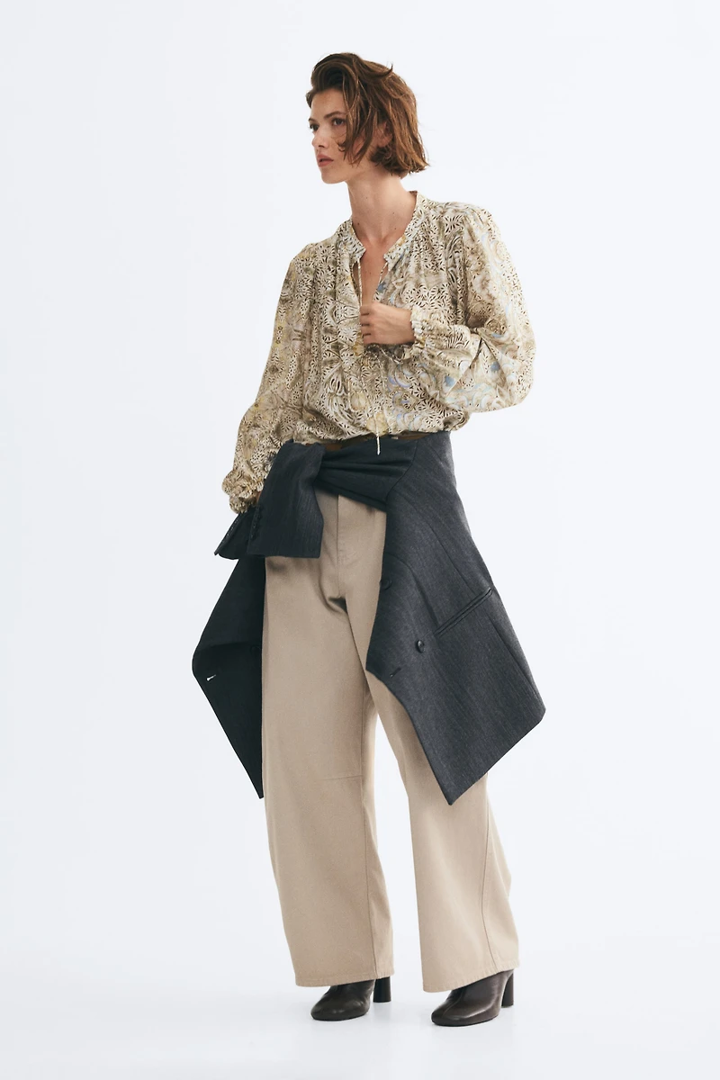 Tie-Detail Blouse