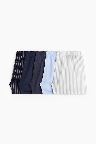 5-pack Woven Cotton Boxer Shorts