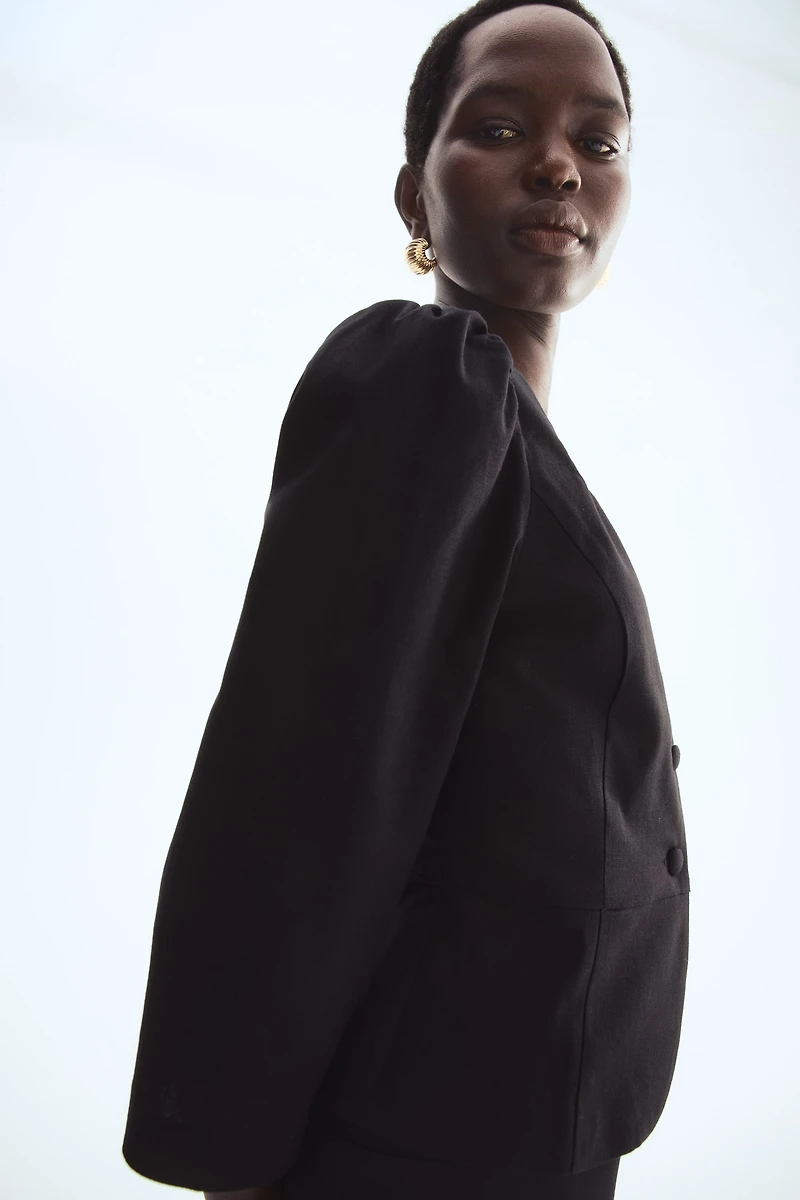 Blazer à encolure carrée