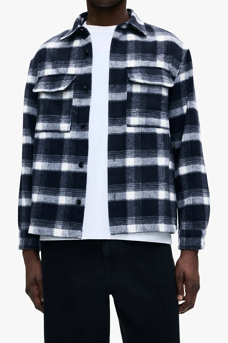 Regular-Fit Flannel Overshirt