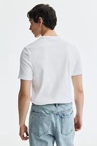 T-shirt côtelé près du corps