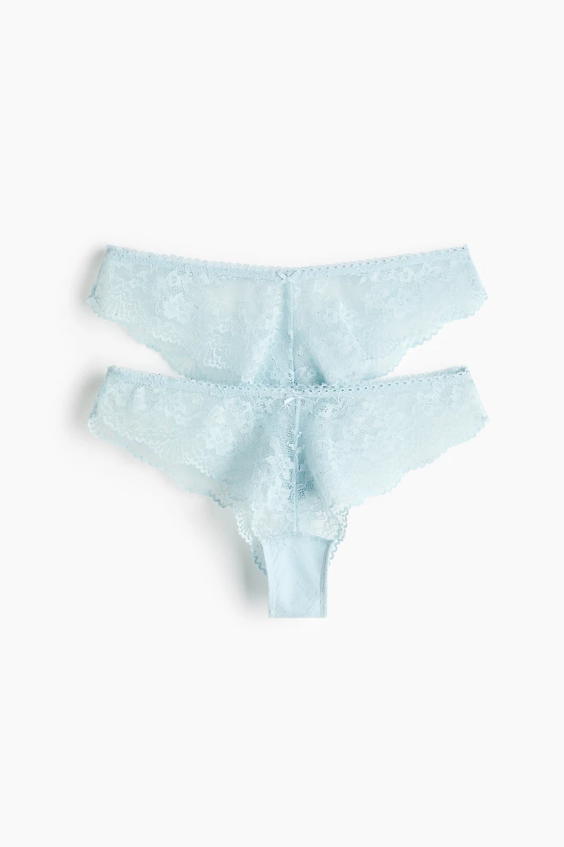 2-Pack Lace Brazilian Briefs