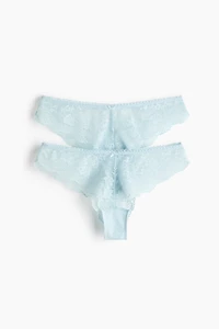 2-Pack Lace Brazilian Briefs