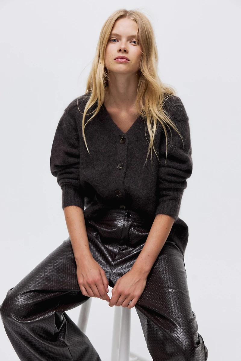 Mohair-Blend Cardigan