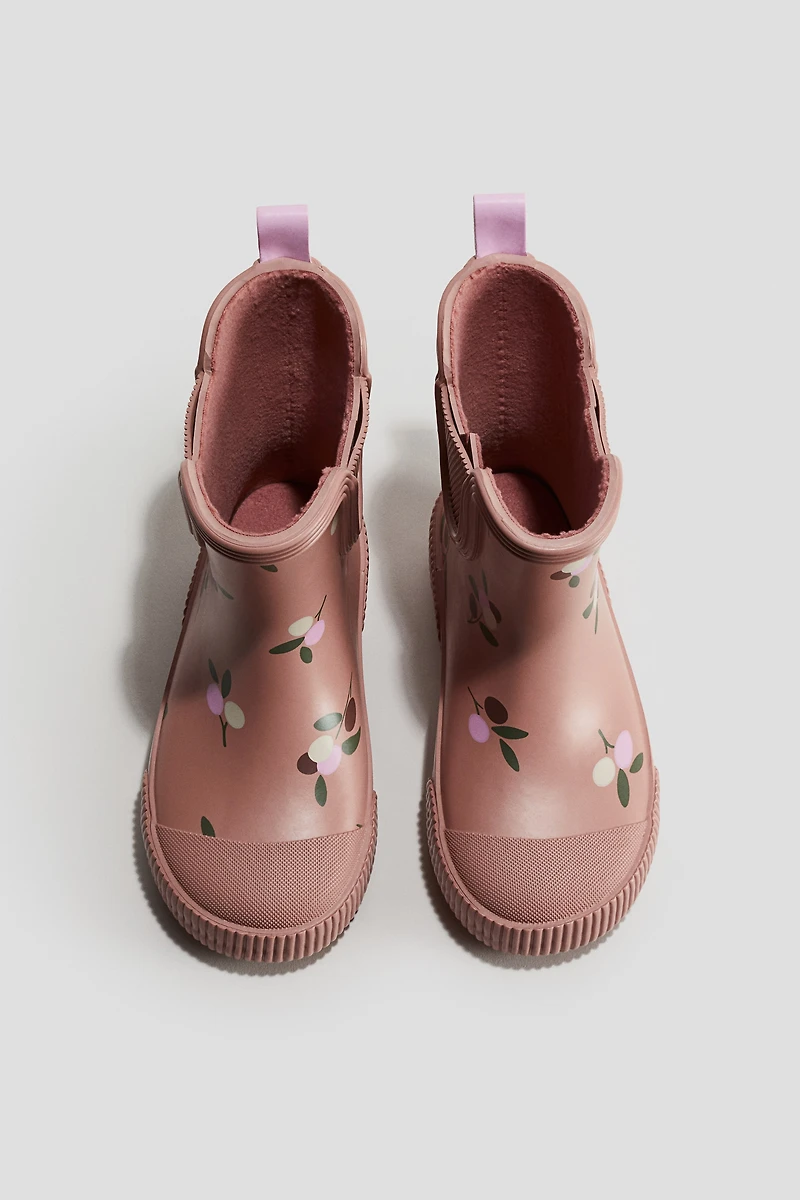 Fleece-Lined Rubber Boots