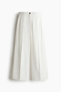 Wide-Leg Ankle-Length Pants
