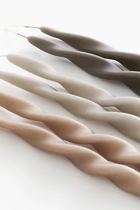 6-pack Spiral Taper Candles