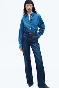 Jean ample taille haute