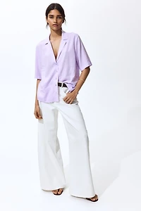 Linen-Blend Resort Shirt