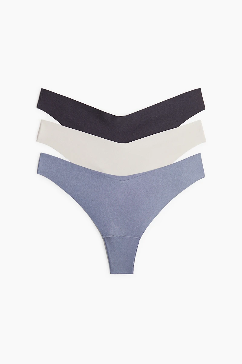 Lot de 3 culottes Thong invisibles