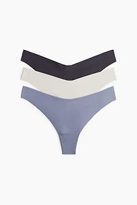 Lot de 3 culottes Thong invisibles