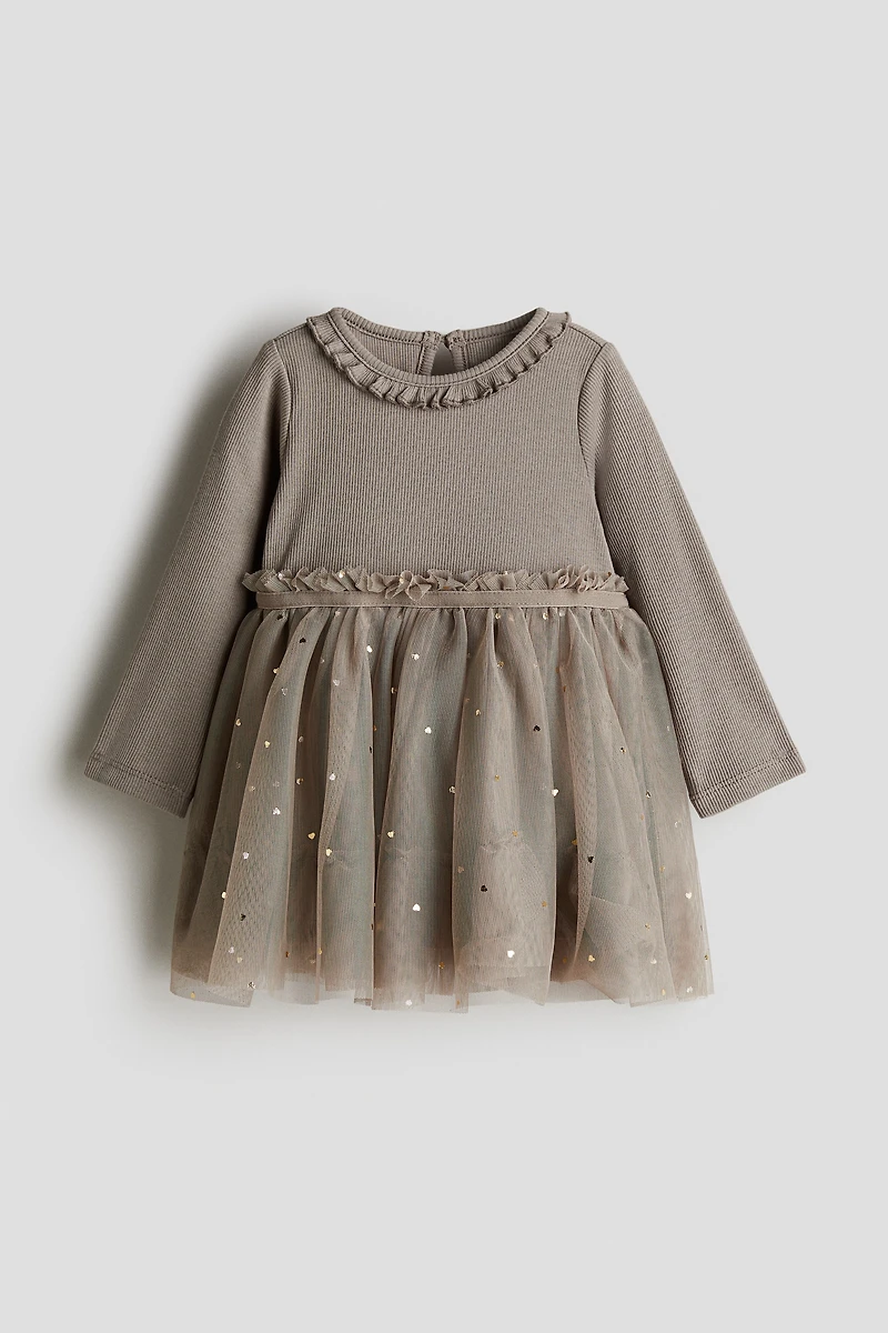 Robe avec jupe en tulle