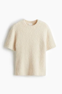 T-shirt en tricot bouclé