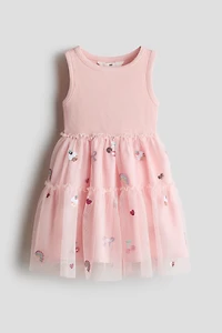 Dress with Tulle Skirt