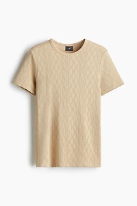 T-shirt texturé près du corps