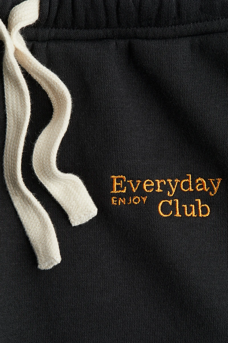 Embroidered-Detail Joggers