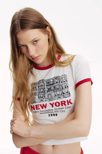 T-shirt ajusté en coton