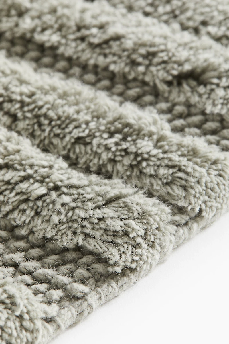 Fringed Cotton Bath Mat