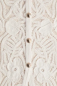 Crochet-Look Vest