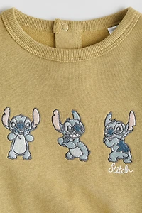 Motif-Detail Brushed-Inside Sweatshirt