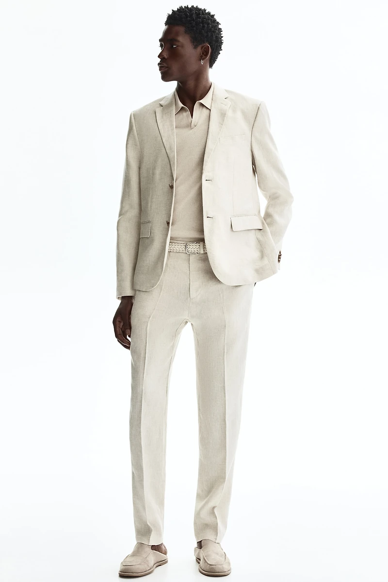 Slim-Fit Linen Jacket