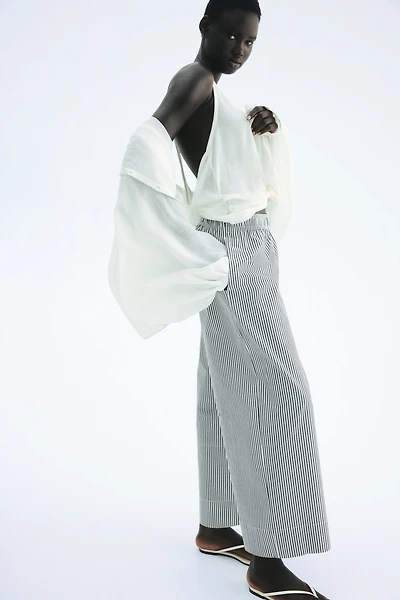 Ankle-Length Cotton Pants