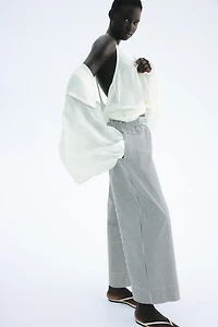 Ankle-Length Cotton Pants
