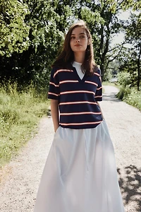 Polo ample en fin tricot