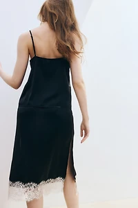 Lace-Trimmed Skirt