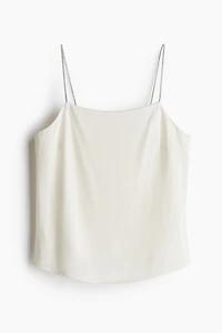 Rhinestone-Strap Top