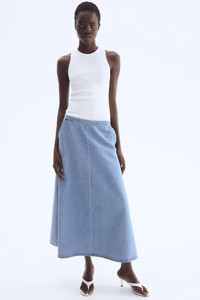 Denim Midi Skirt