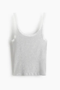 Lace-Trimmed Tank Top