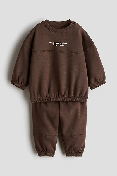2-Piece Brushed-Inside Sweatsuit