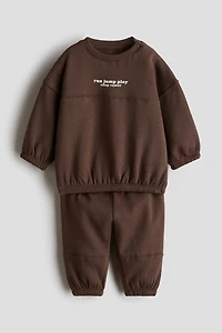 2-Piece Brushed-Inside Sweatsuit