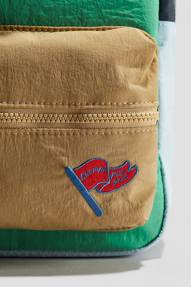 Sac à dos à contraste de couleur