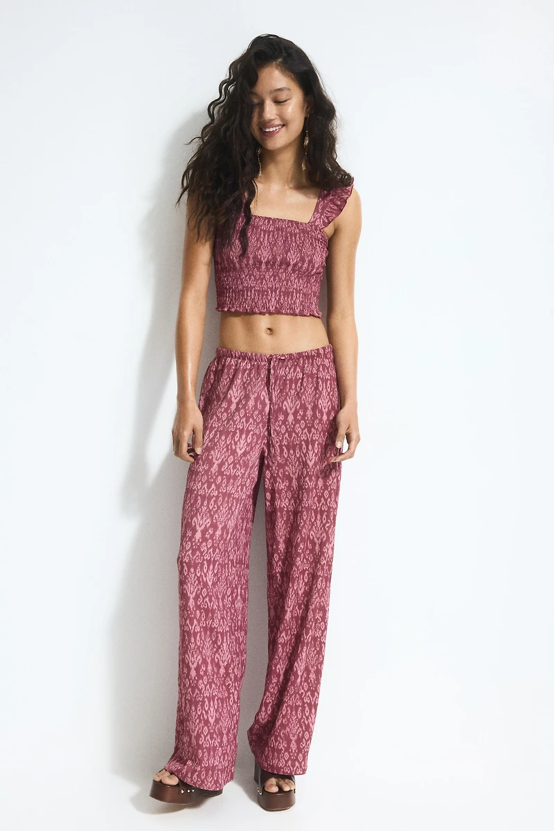 Smocked Crop Top