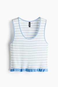 Ruffle-Trimmed Tank Top