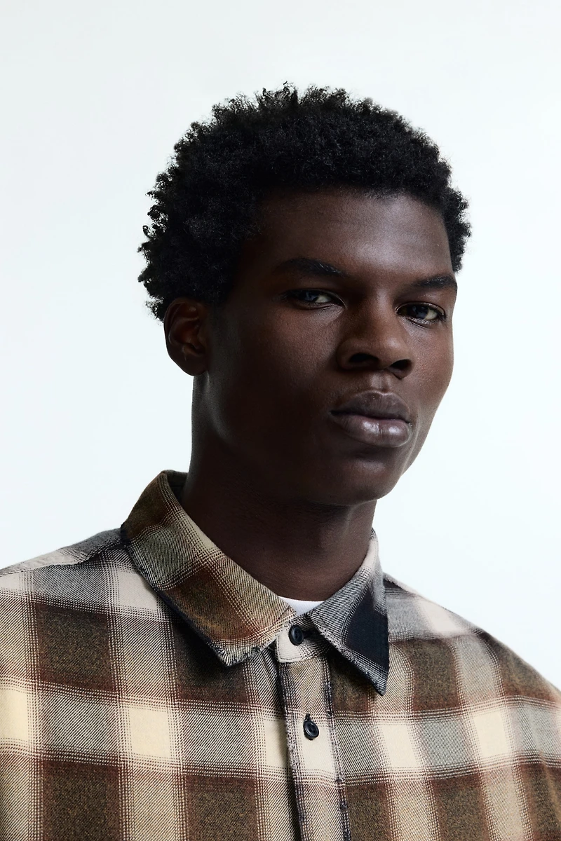 Relaxed-Fit Cotton-Blend Shirt