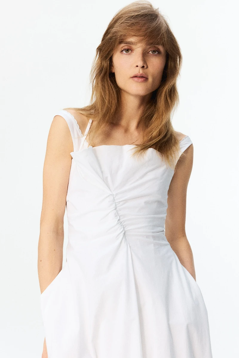 Layered Poplin Dress