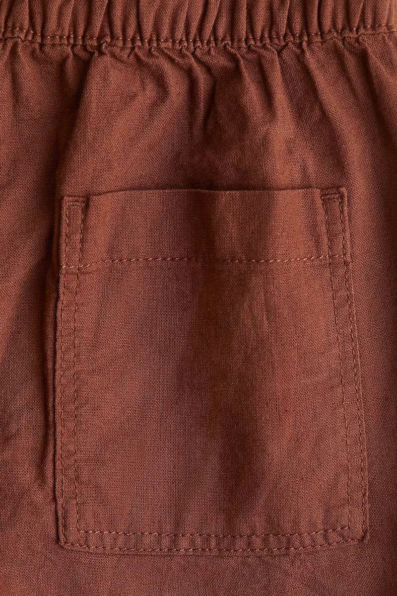 Linen-Blend Shorts