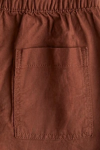 Linen-Blend Shorts